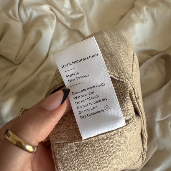 Paris Georgia Linen Nina Bralette Top Size Medium - Picture 4 of 4